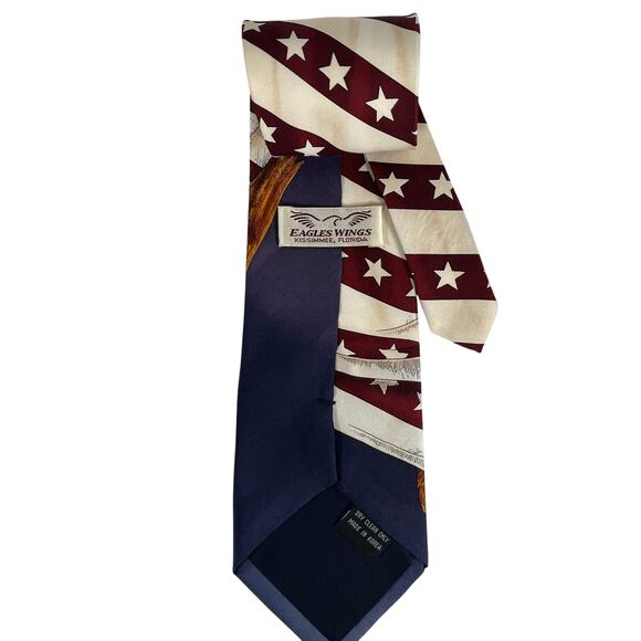 Eagles Wings Kissimmee, Florida Patriotic Flag with Eagle Design Neck Tie - Picture 2 of 2